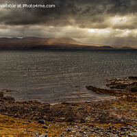 Buy canvas prints of Dramatic, Moody Clouds over Loch Hourn, Skye by Derek Daniel