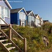 Buy canvas prints of Beach huts at Hengistbury Head #2 by Derek Daniel