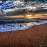 Buy canvas prints of and the sun does down at Durdle Dor by Derek Daniel