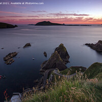 Buy canvas prints of Sunset at Dunquin, Dingle Peninsula by Derek Daniel