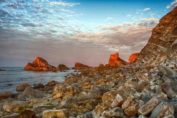 Mupe Rocks at sunrise #4 Picture Board by Derek Daniel