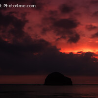 Buy canvas prints of Gull Rock Sunset #2 (panoramic)  by Derek Daniel
