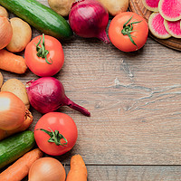 Buy canvas prints of Set of fresh vegetables for a healthy cooking on w by Sergii Petruk