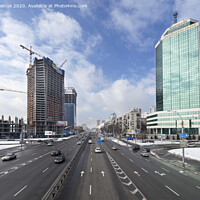 Buy canvas prints of View overcity traffic on Peremogi Prospect in Kyiv by Sergii Petruk