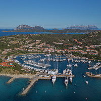Buy canvas prints of Porto Rotondo -port in Emerald Coast of Sardinia by Viktoria Dorosevits