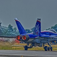 Buy canvas prints of Canadian Air Force Hornet by Will Badman