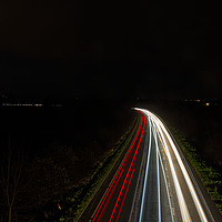 Buy canvas prints of Car Light Trails by Will Badman