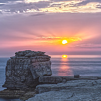 Buy canvas prints of Sunset over Pulpit Rock Portland Dorset by Will Badman