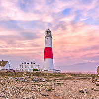 Buy canvas prints of Portland Bill Lighthouse at Sunset by Will Badman