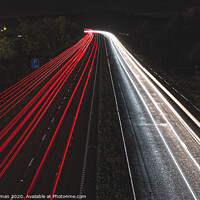 Buy canvas prints of Light trails by Will Badman