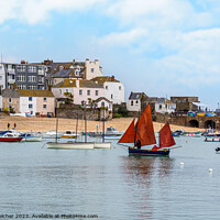 Buy canvas prints of The Harbour St Ives Cornwall  by David Belcher