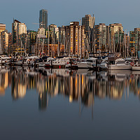 Buy canvas prints of Coal Harbour Vancouver Canada by David Belcher
