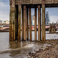 Buy canvas prints of View from under the pier by David Belcher