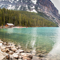 Buy canvas prints of Lake Louise Banff National Park Canada by David Belcher