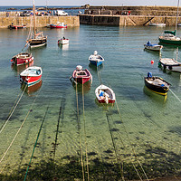 Buy canvas prints of Mousehole Cornwall by David Belcher