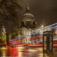 Buy canvas prints of St.Paul’s Cathedral  at night  by David Belcher