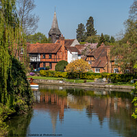 Buy canvas prints of Whitchurch on Thames by David Belcher