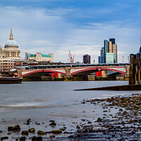 Buy canvas prints of London from the South Bank by David Belcher