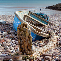 Buy canvas prints of Rowing boat wreck by David Belcher