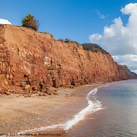 Buy canvas prints of Sidmouth beach by David Belcher