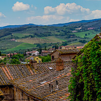 Buy canvas prints of San Gimignano, Tuscany by David Belcher