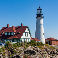Buy canvas prints of Portland Lighthouse, Maine by David Belcher