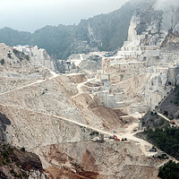 Buy canvas prints of Marble quarry, Carrara, Italy. by Judith Flacke