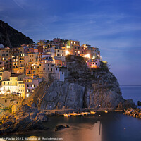 Buy canvas prints of September evening in Manarola, Cinque Terre.  by Judith Flacke