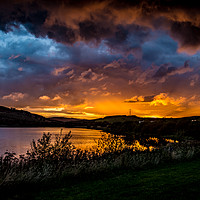 Buy canvas prints of Dundee sunset at Piperdam Golf resort by Dundee Photography
