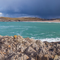 Buy canvas prints of Cantock Beach from West Pentire Cornwall by Ian Woolcock