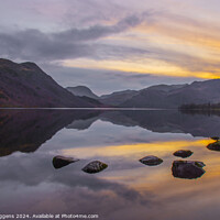 Buy canvas prints of Ullswater sunset the Lakes by david siggens