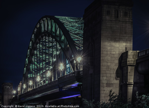 Iconic Tyne bridge Picture Board by david siggens