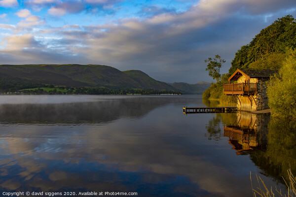 Ullswater Boathouse Picture Board by david siggens