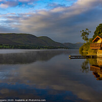 Buy canvas prints of Ullswater Boathouse by david siggens