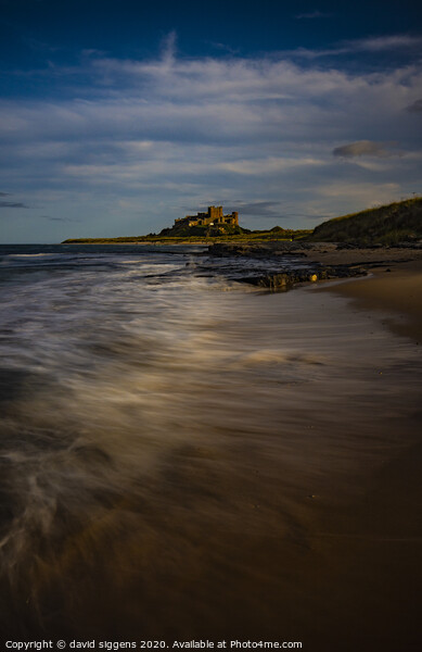 Bamburgh beach long exposure Picture Board by david siggens