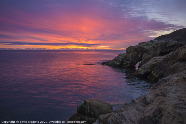 Cullercoats Arch sunrise Picture Board by david siggens