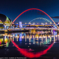Buy canvas prints of Famous newcastle gateshead Quayside by david siggens