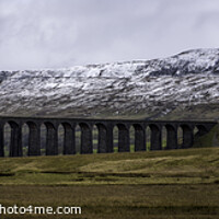 Buy canvas prints of Ribblehead panoramic in the winter by david siggens