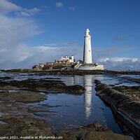 Buy canvas prints of St marys winter reflections by david siggens