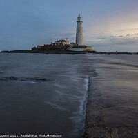 Buy canvas prints of St Marys lighthouse long exposure by david siggens