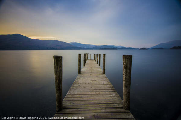 Ashness Jetty Picture Board by david siggens