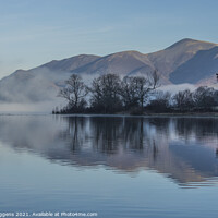 Buy canvas prints of derwent water in the morning mist by david siggens
