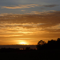 Buy canvas prints of Sunset over Salisbury Plain by lizzie leeson