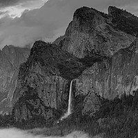 Buy canvas prints of Bridalveil Falls and Mist  by Ken Mills