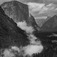Buy canvas prints of El Capitan and Mist by Ken Mills