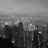 Buy canvas prints of Hong Kong at night by Carmen Green