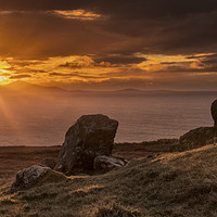 Buy canvas prints of Sunset over the Isle of Lewis by Peter Scott
