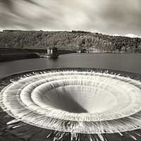 Buy canvas prints of Overspill at Ladybower reservoir  by Peter Scott