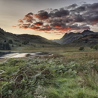 Buy canvas prints of Blea tarn after sunset by Peter Scott