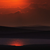 Buy canvas prints of Evening draws closer over the Scottish hills by Peter Scott